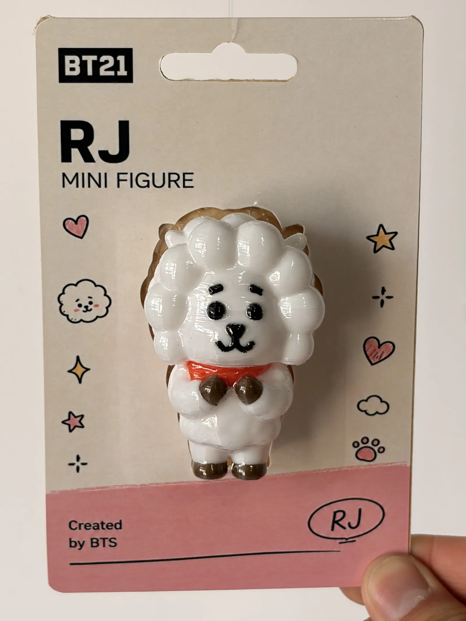 Blíster de la mini figura de RJ, frente