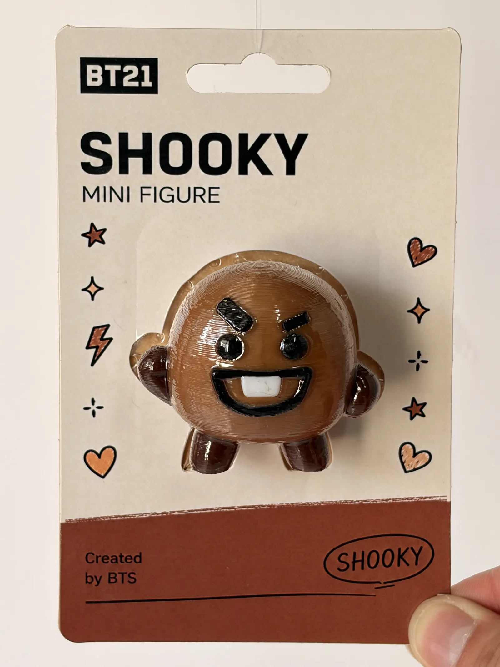 Blíster de la mini figura de Shooky, frente