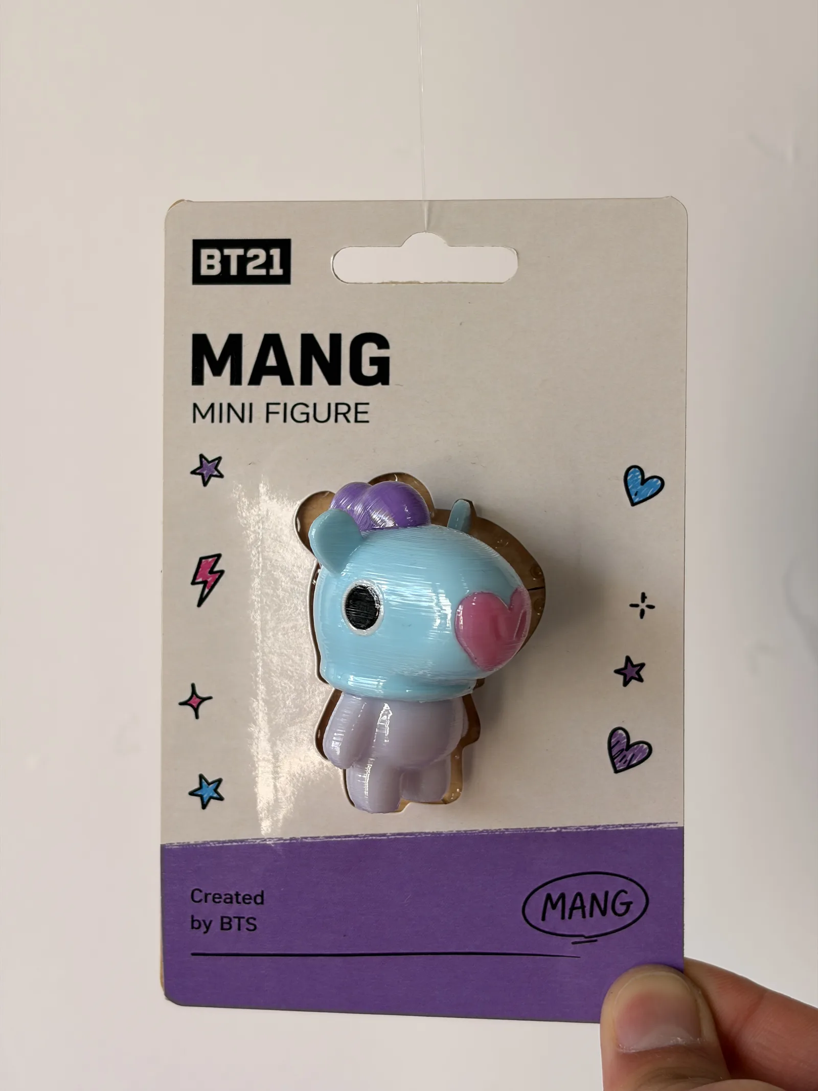 Blíster de la mini figura de Mang, frente
