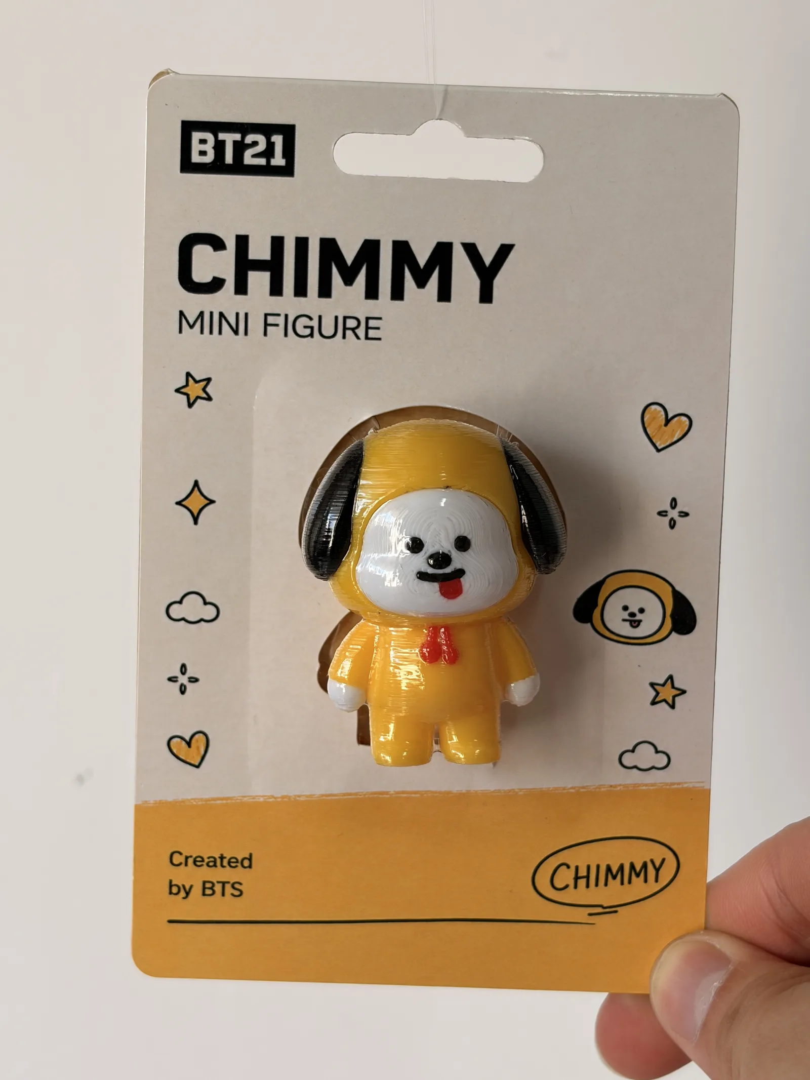 Blíster de la mini figura de Chimmy, frente