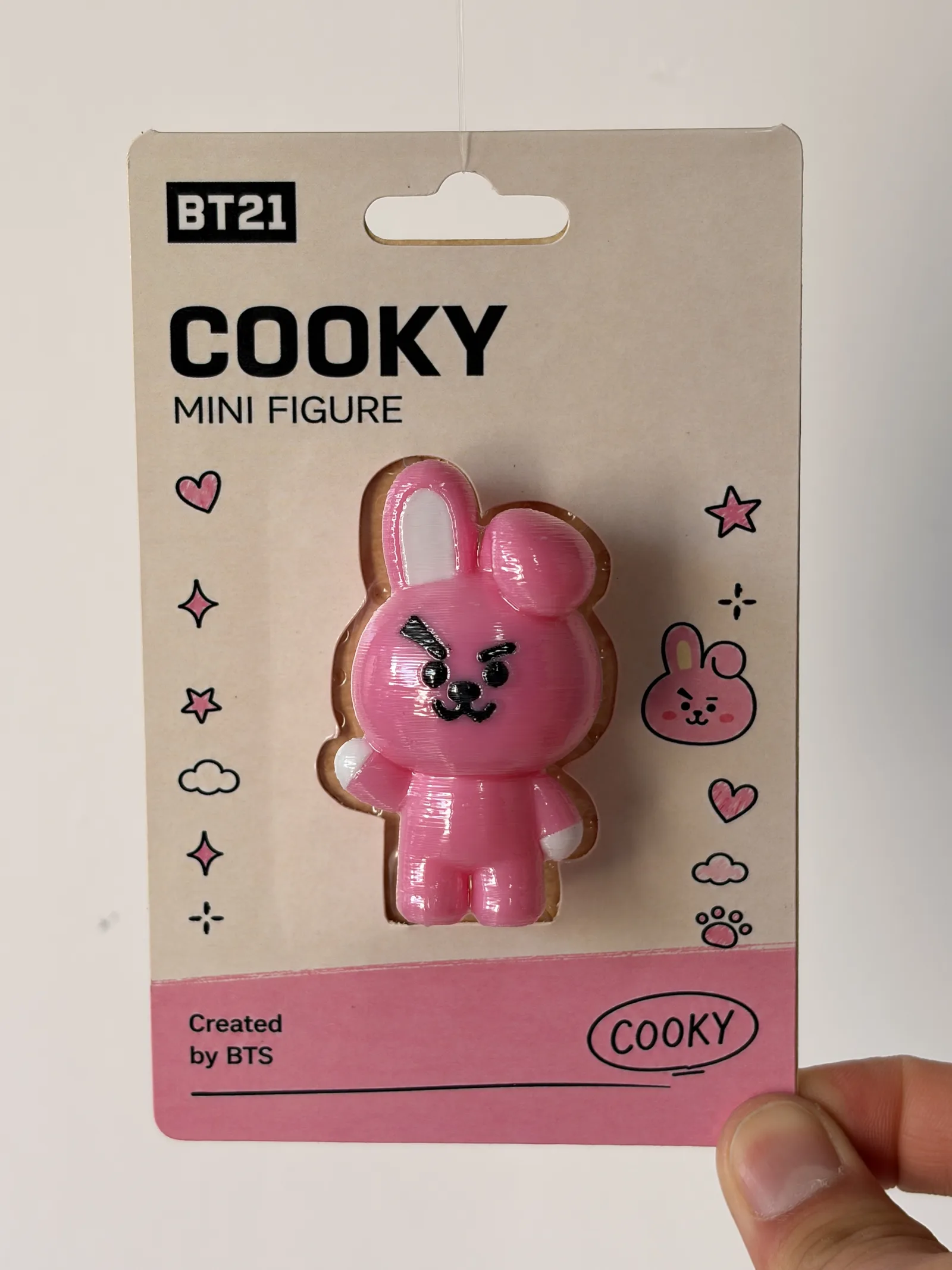 Blíster de la mini figura de Cooky, frente