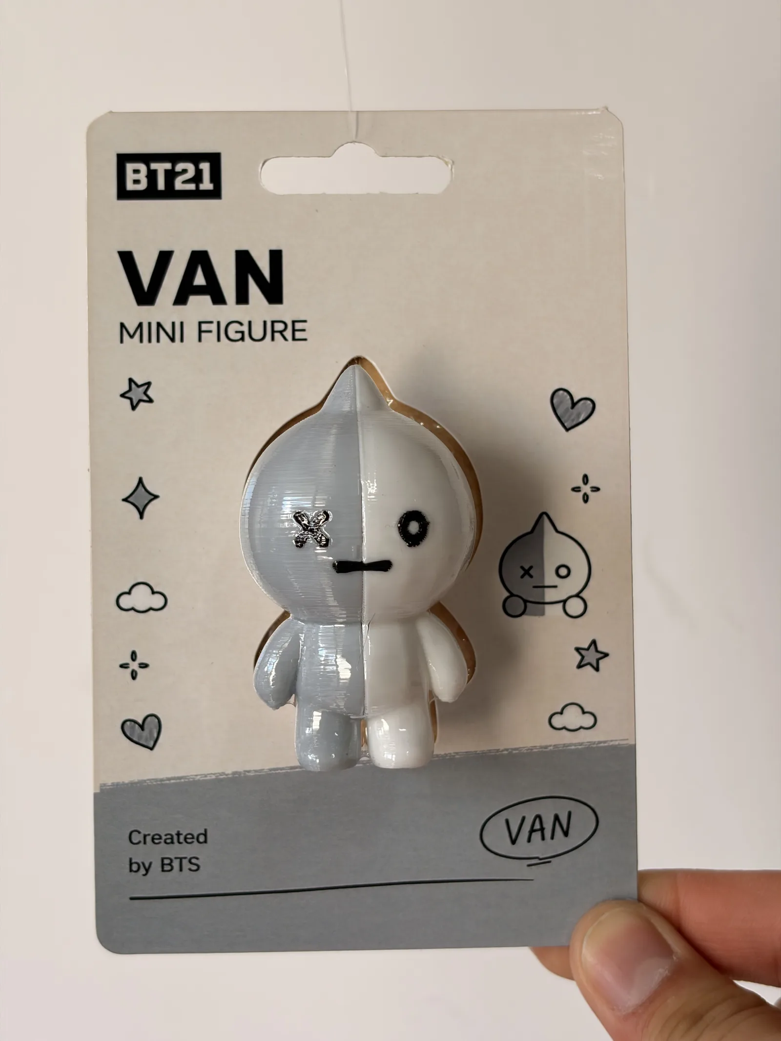 Blíster de la mini figura de Van, frente