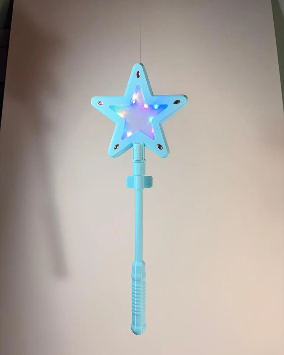 Varita Frozen con estrella y luz LED (foto 4)