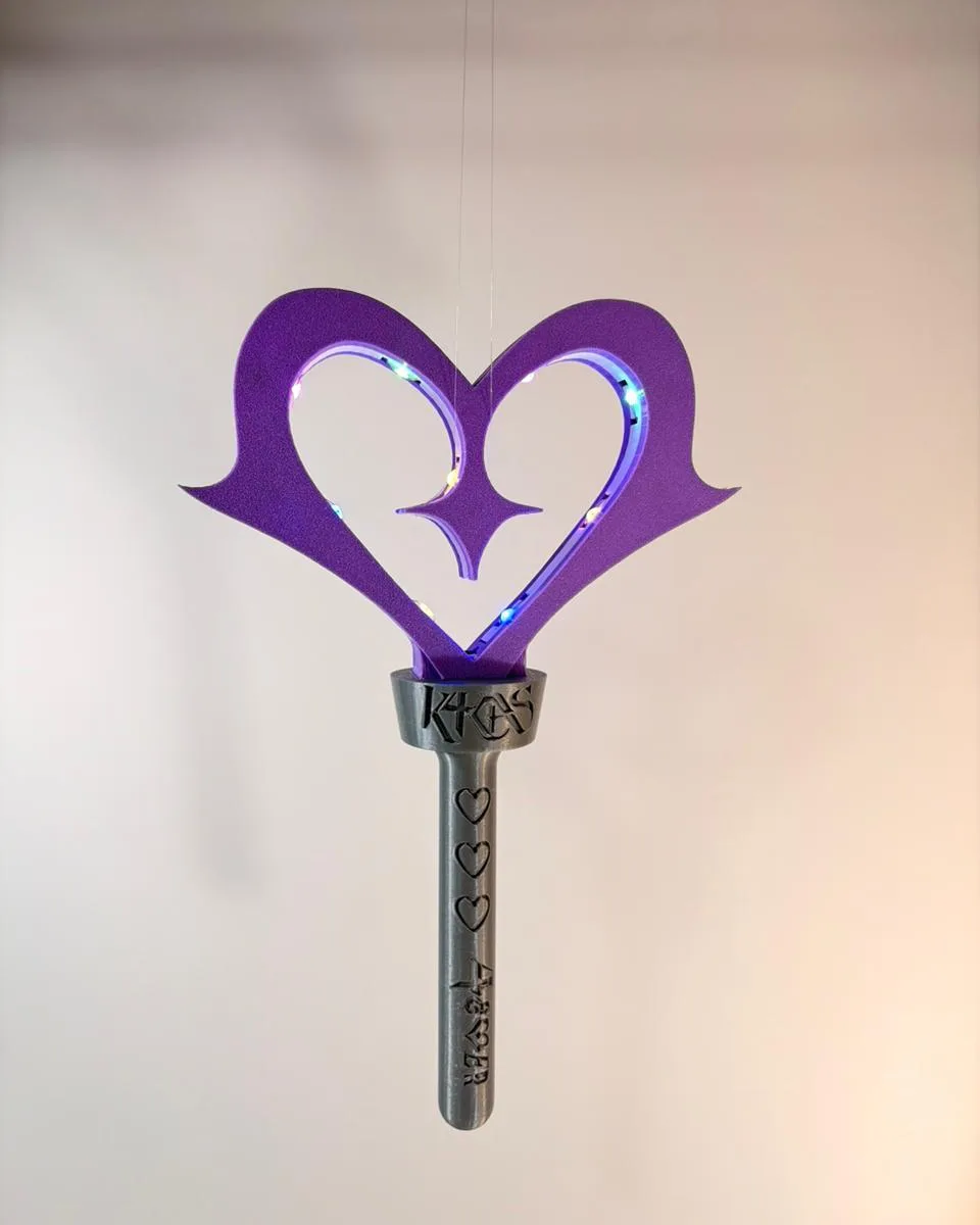 Varita K4OS con corazón y luces LED (foto 3)