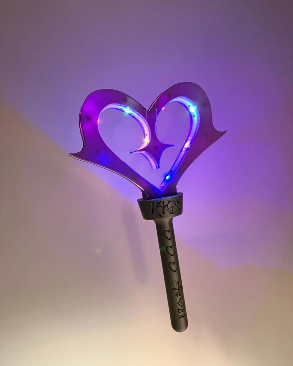 Varita K4OS con corazón y luces LED